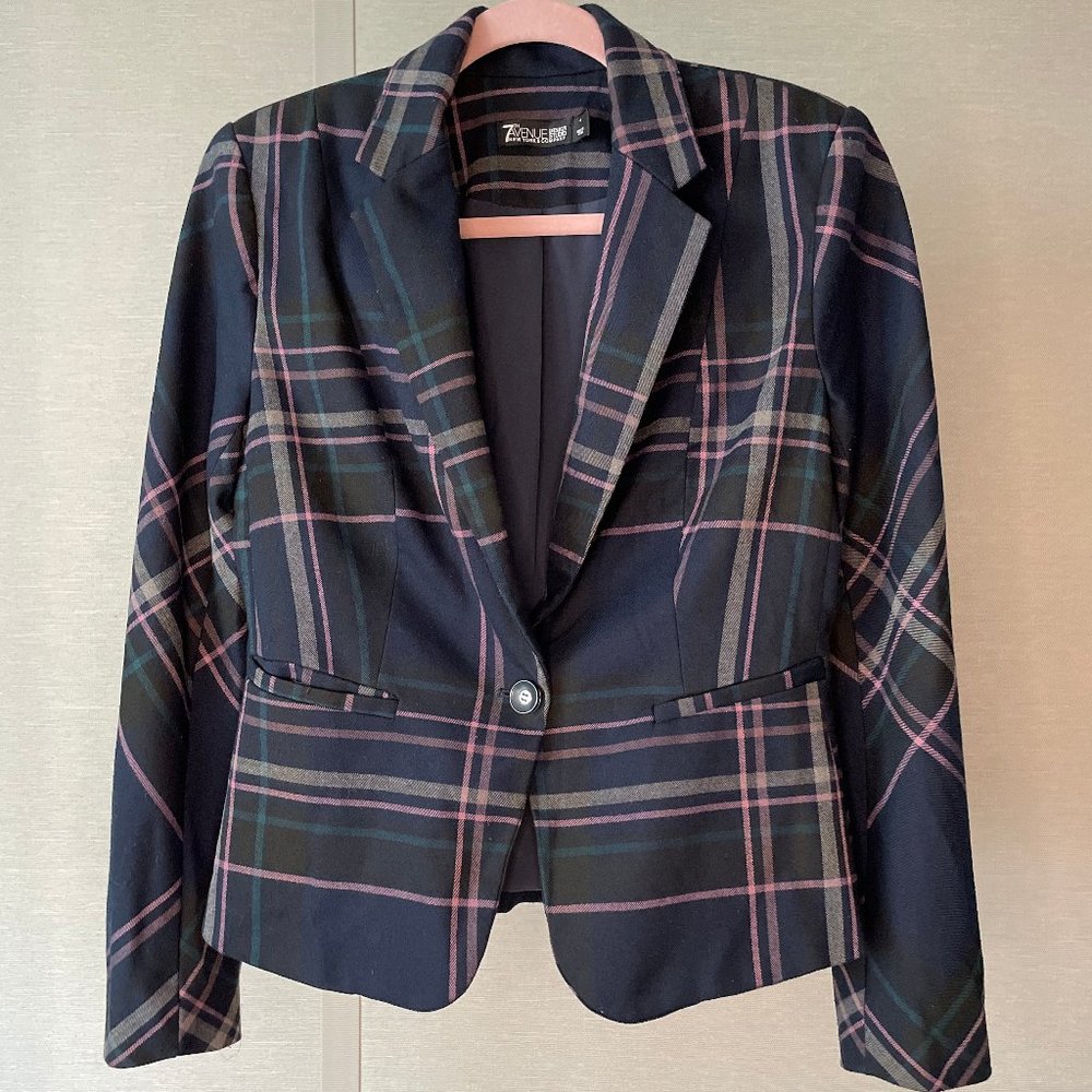 New York & Company Plaid Blazer